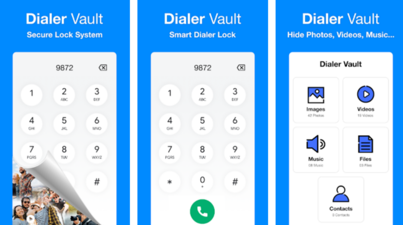 Dialer Vault App - Hide Photos & Videos