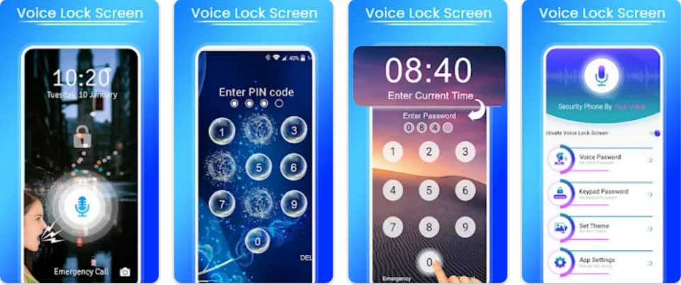 Voice Screen Lock Android System