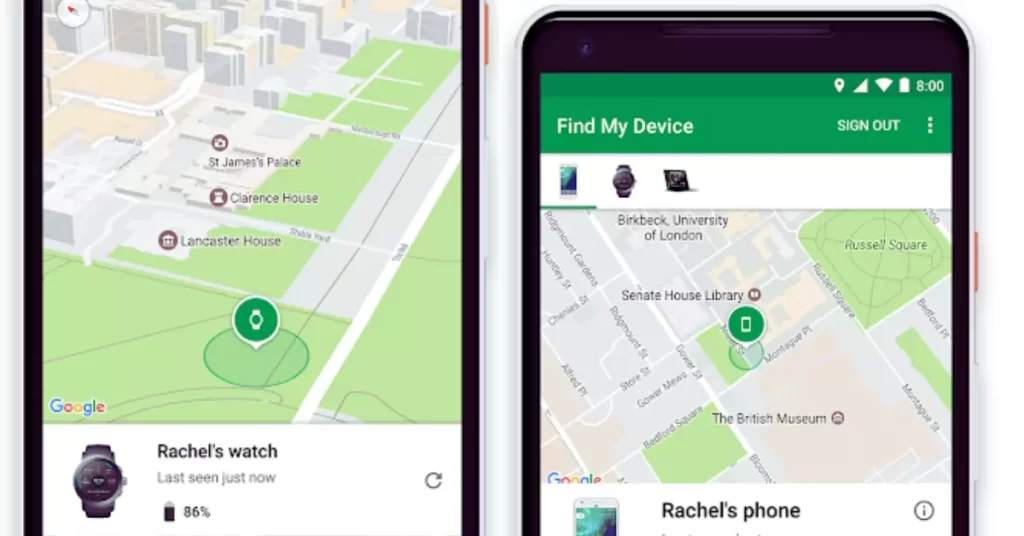 Android Google Find My Device App