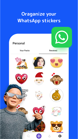 Stickers in WhatsApp App